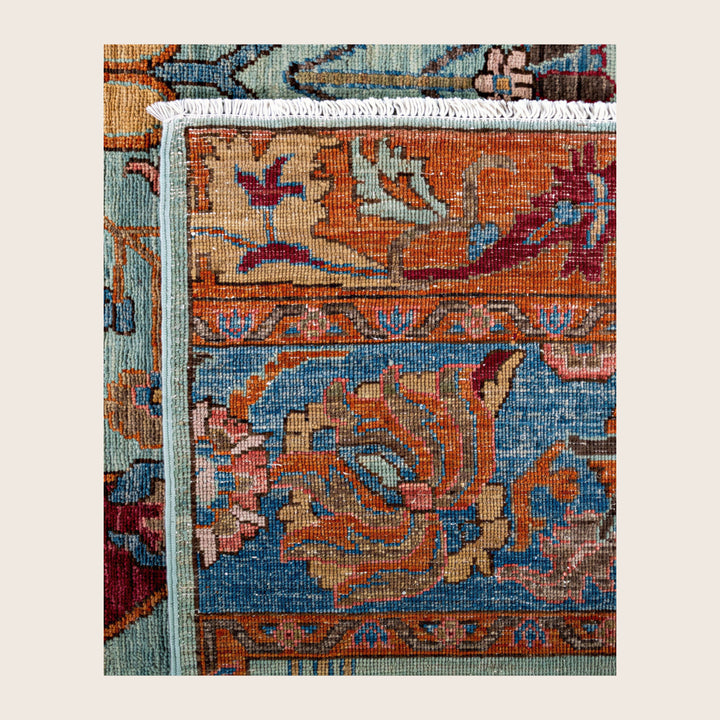 Image for Green Soluna Traditional Wool Rug - 9'2" x 11'8"