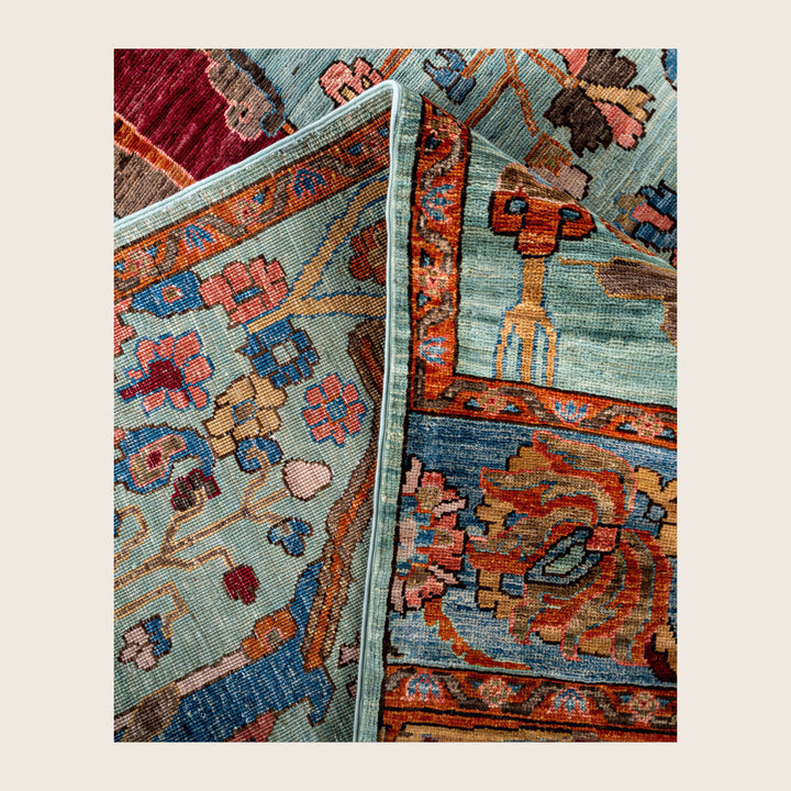 Image for Green Soluna Traditional Wool Rug - 9'2" x 11'8"