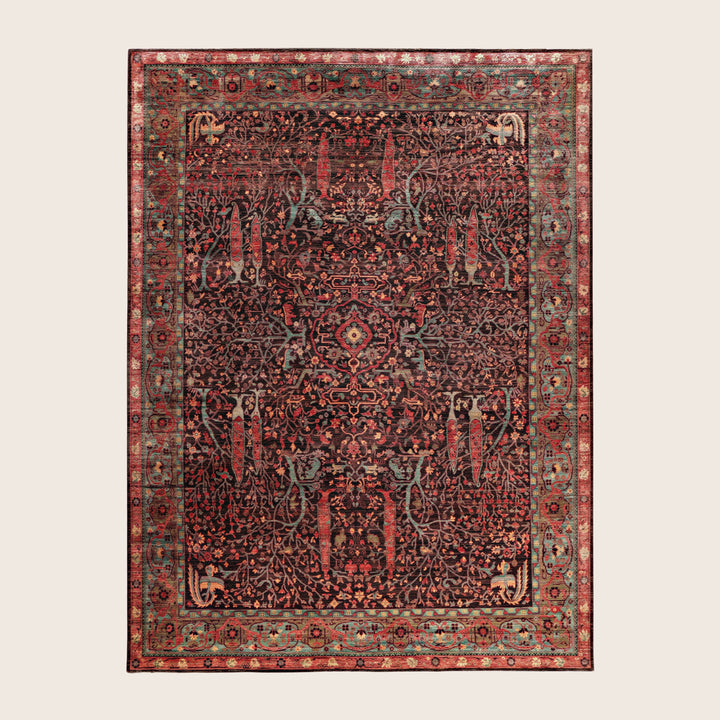 Image for Brown Soluna Traditional Wool Rug - 9'2" x 12'3"