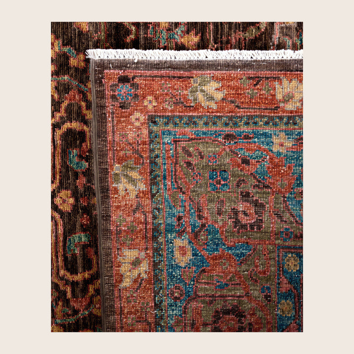 Image for Brown Soluna Traditional Wool Rug - 9'2" x 12'3"