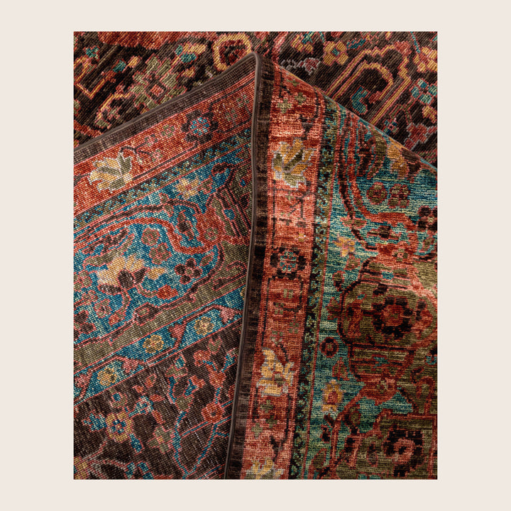 Image for Brown Soluna Traditional Wool Rug - 9'2" x 12'3"
