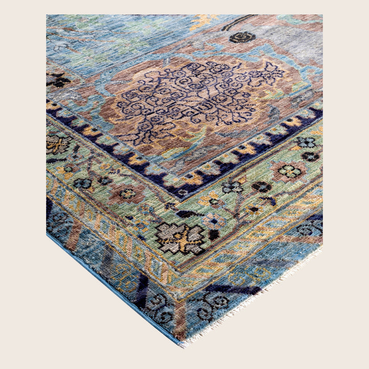 Image for Blue Soluna Traditional Wool Rug - 8'11" x 11'1