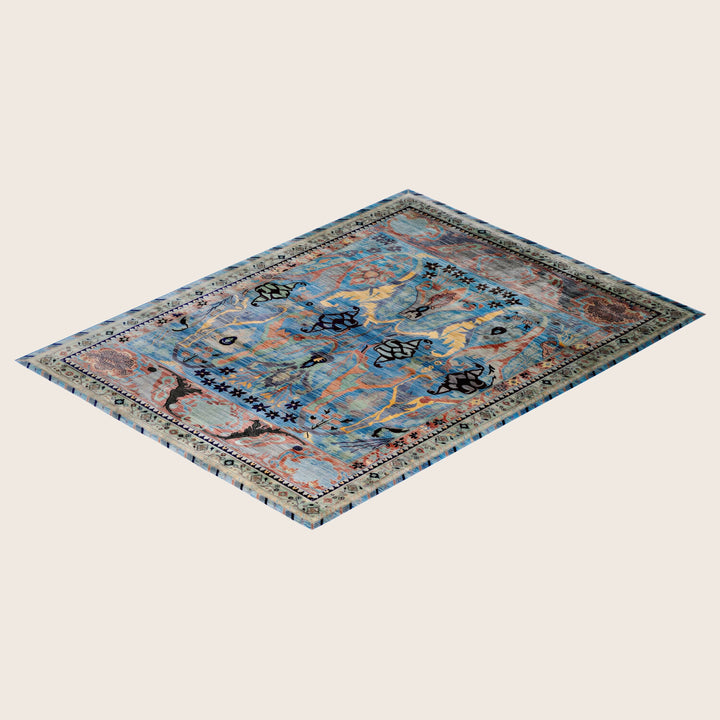 Image for Blue Soluna Traditional Wool Rug - 8'11" x 11'1