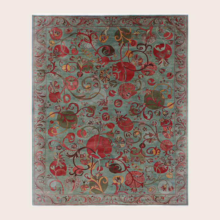 Image for Green Soluna Traditional Wool Rug - 8'5" x 9'9"