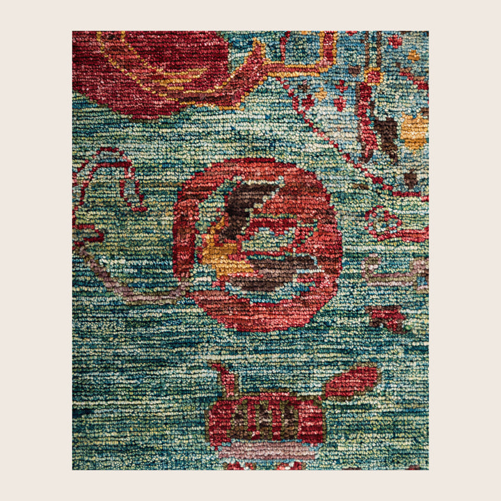 Image for Green Soluna Traditional Wool Rug - 8'5" x 9'9"