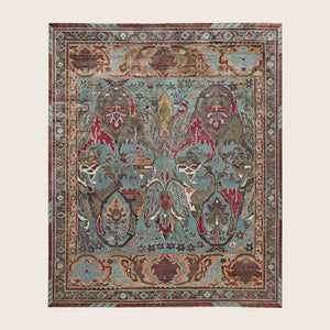 Image for Green Soluna Traditional Wool Rug - 8'2" x 9'11"