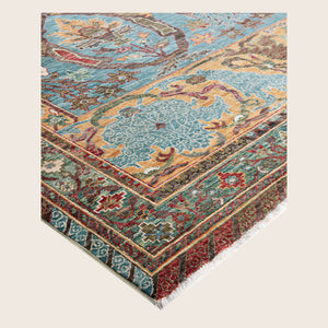 Image for Green Soluna Traditional Wool Rug - 8'2" x 9'11" - hover