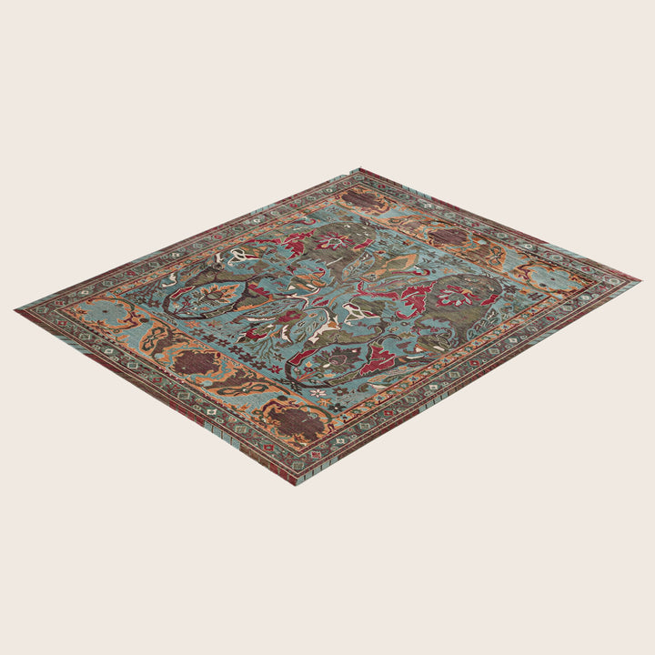 Image for Green Soluna Traditional Wool Rug - 8'2" x 9'11"