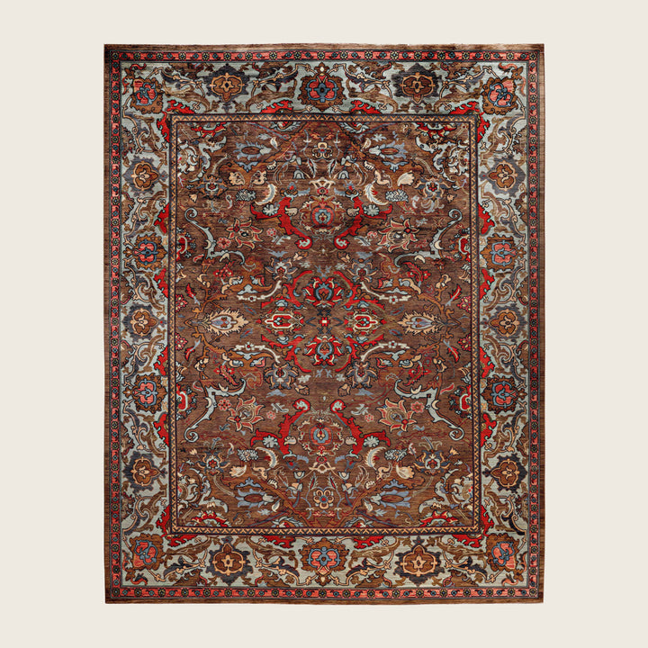 Image for Brown Soluna Traditional Wool Rug - 8'1" x 10'