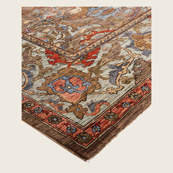 Image for Brown Soluna Traditional Wool Rug - 8'1" x 10'