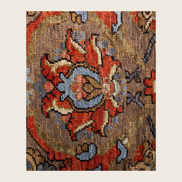 Image for Brown Soluna Traditional Wool Rug - 8'1" x 10'