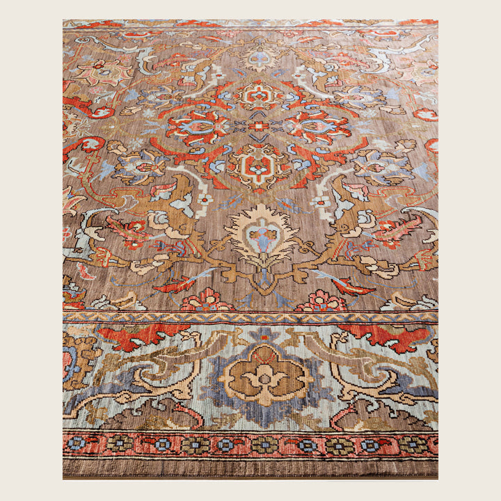 Image for Brown Soluna Traditional Wool Rug - 8'1" x 10'
