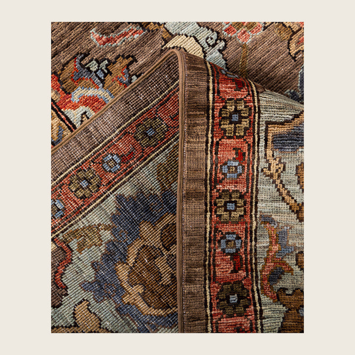 Image for Brown Soluna Traditional Wool Rug - 8'1" x 10'