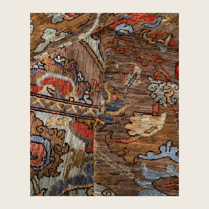 Image for Brown Soluna Traditional Wool Rug - 8'1" x 10'
