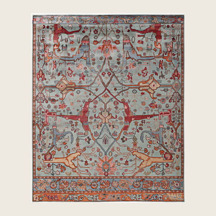 Image for Green Soluna Traditional Wool Rug - 8'2" x 9'11"