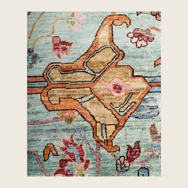 Image for Green Soluna Traditional Wool Rug - 8'2" x 9'11"