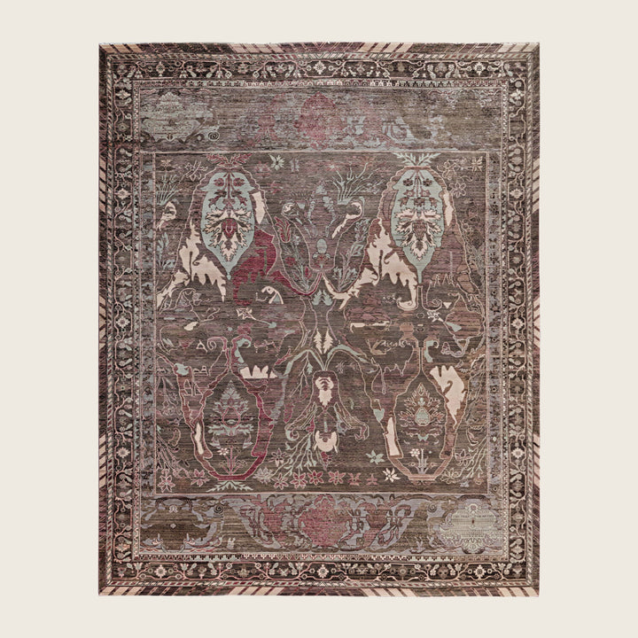Image for Brown Soluna Traditional Wool Rug - 8' x 9'11"