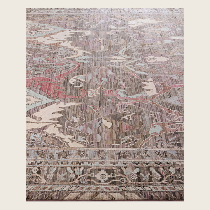 Image for Brown Soluna Traditional Wool Rug - 8' x 9'11"