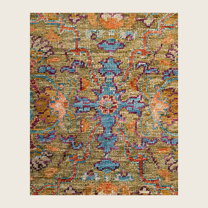 Image for Green Soluna Traditional Wool Rug - 8' x 9'1