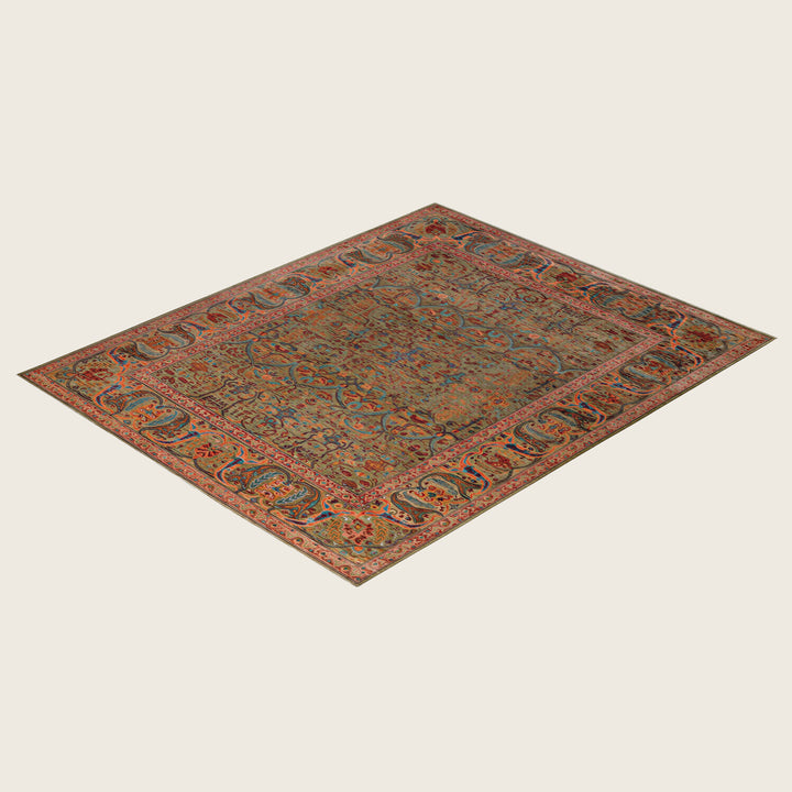 Image for Green Soluna Traditional Wool Rug - 8' x 9'1