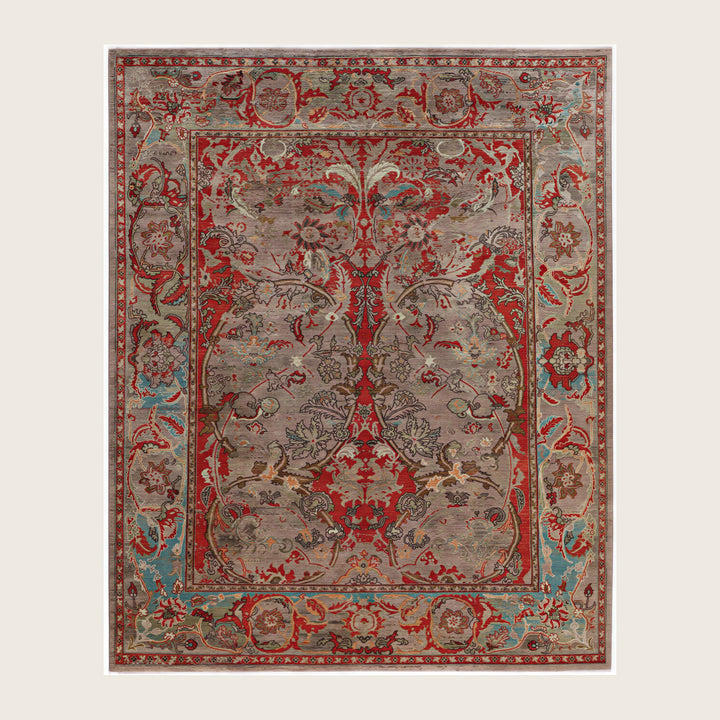 Image for Brown Soluna Traditional Wool Rug - 8' x 9'11"