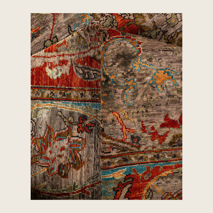 Image for Brown Soluna Traditional Wool Rug - 8' x 9'11"