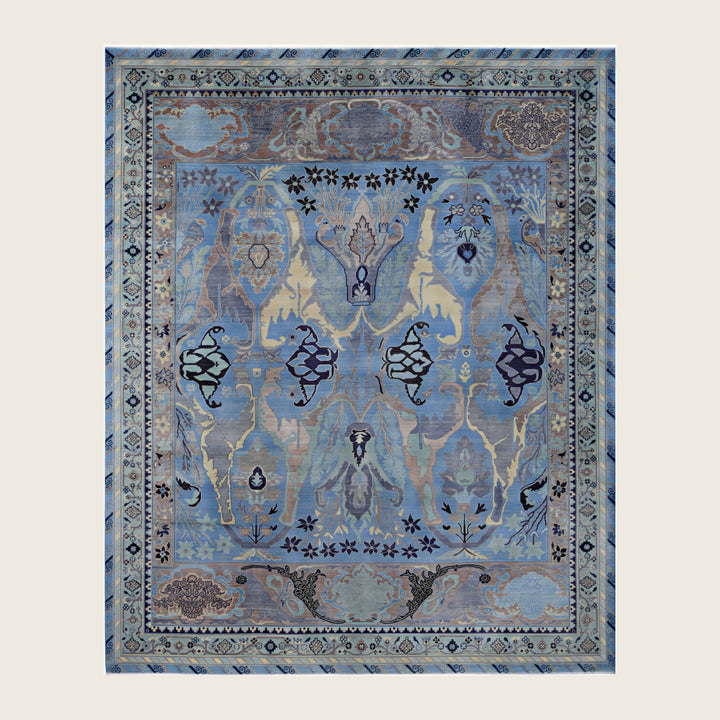 Image for Blue Soluna Traditional Wool Rug - 8' x 10'