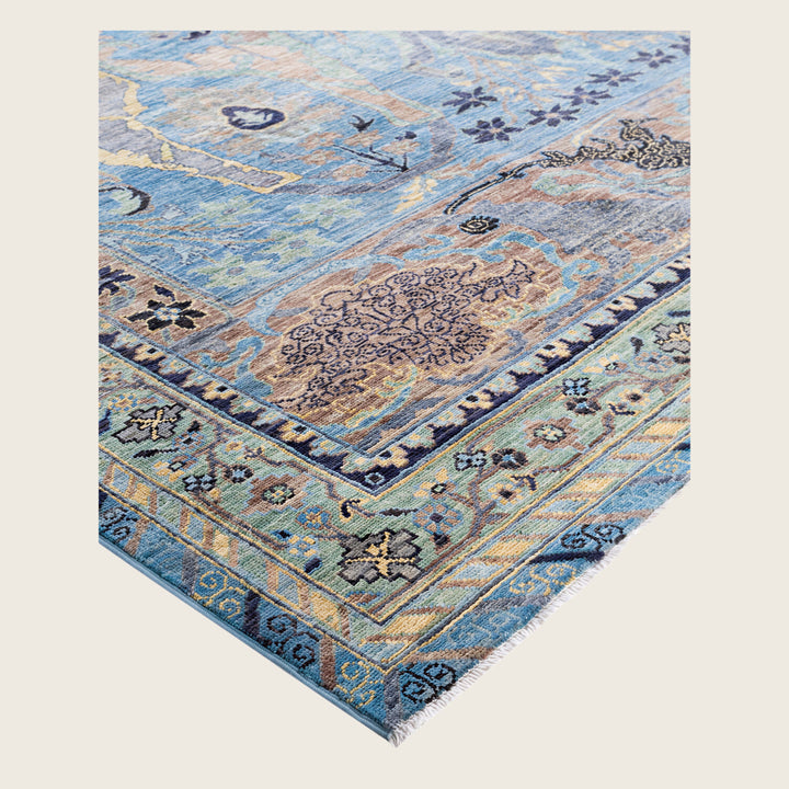 Image for Blue Soluna Traditional Wool Rug - 8' x 10'