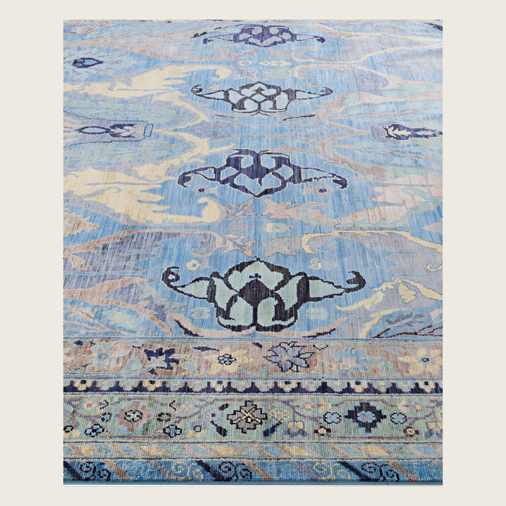Image for Blue Soluna Traditional Wool Rug - 8' x 10'