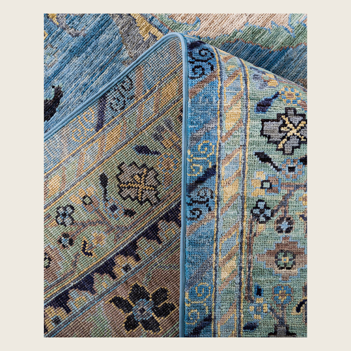 Image for Blue Soluna Traditional Wool Rug - 8' x 10'