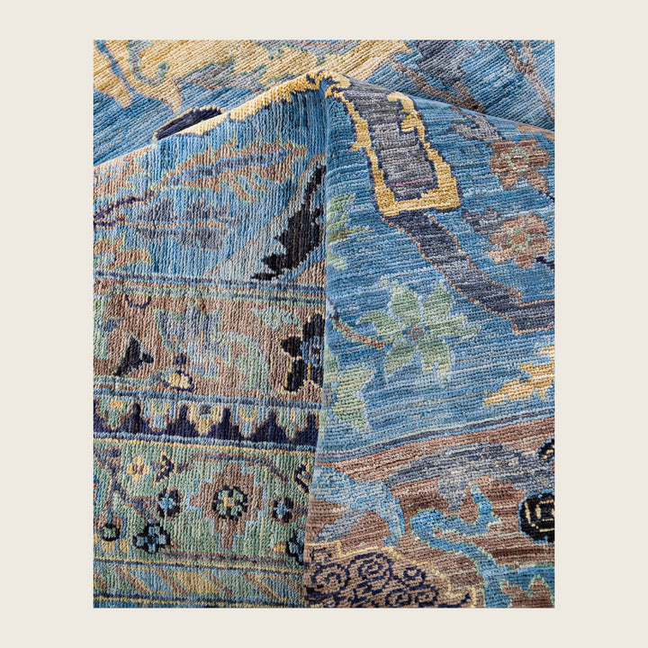 Image for Blue Soluna Traditional Wool Rug - 8' x 10'