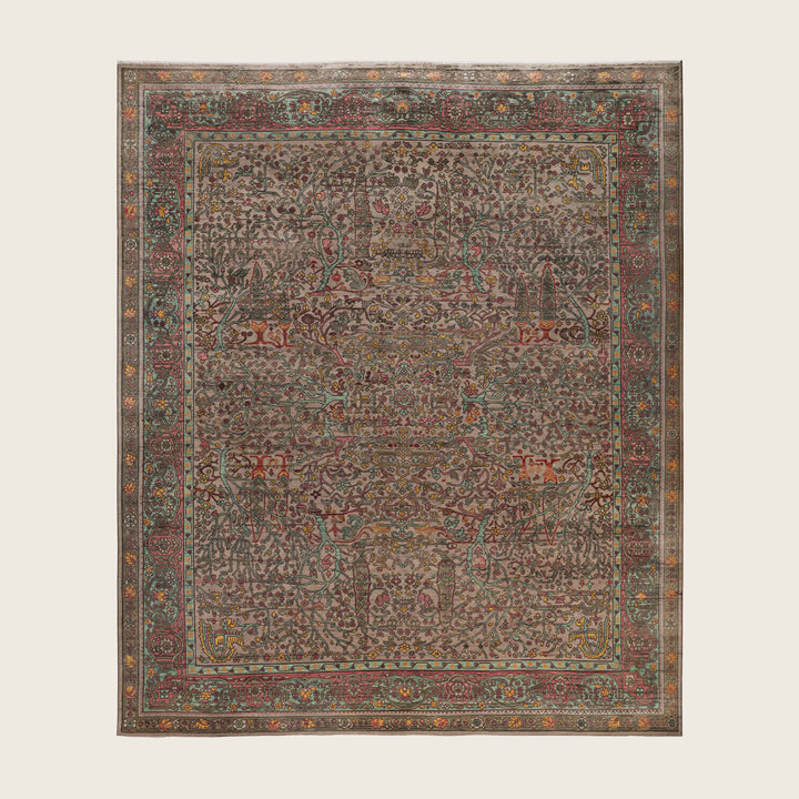 Image for Beige Soluna Traditional Wool Rug - 8'4" x 9'11"