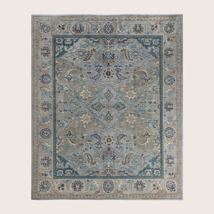 Image for Grey Soluna Traditional Wool Rug - 8'2" x 9'1