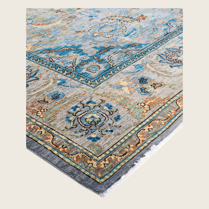 Image for Grey Soluna Traditional Wool Rug - 8'2" x 9'1