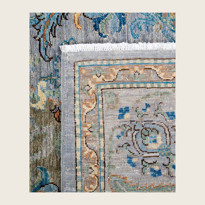 Image for Grey Soluna Traditional Wool Rug - 8'2" x 9'1