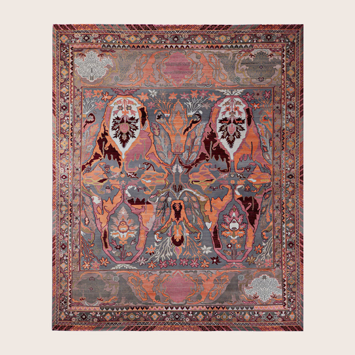 Image for Grey Soluna Traditional Wool Rug - 8' x 10'1"