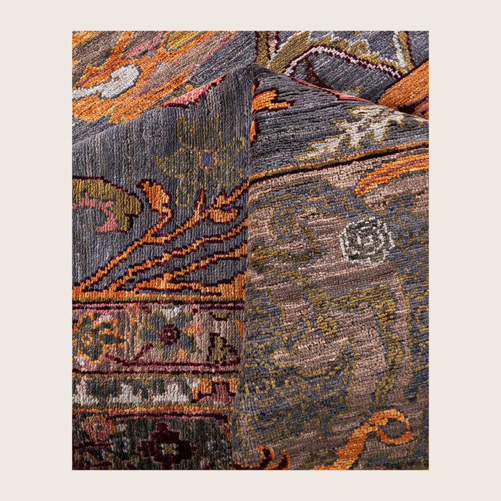 Image for Grey Soluna Traditional Wool Rug - 8' x 10'1"