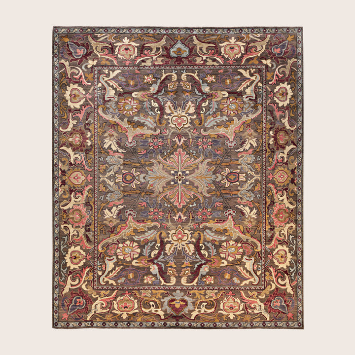 Image for Brown Soluna Traditional Wool Rug - 8'2" x 10'