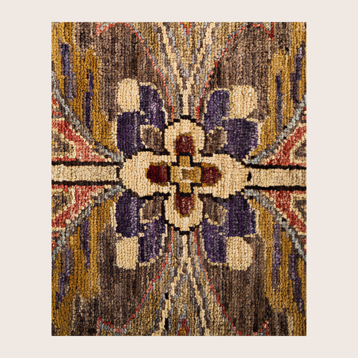 Image for Brown Soluna Traditional Wool Rug - 8'2" x 10'