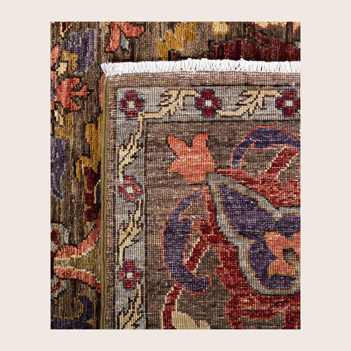 Image for Brown Soluna Traditional Wool Rug - 8'2" x 10'