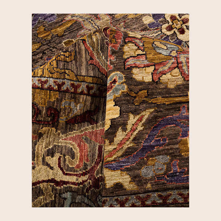 Image for Brown Soluna Traditional Wool Rug - 8'2" x 10'