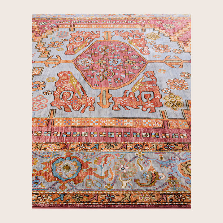 Image for Pink Soluna Traditional Wool Rug - 8' x 10'