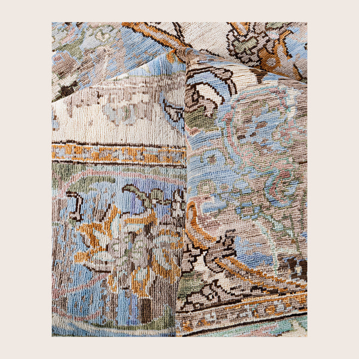 Image for Brown Soluna Traditional Wool Rug - 8'1" x 10'