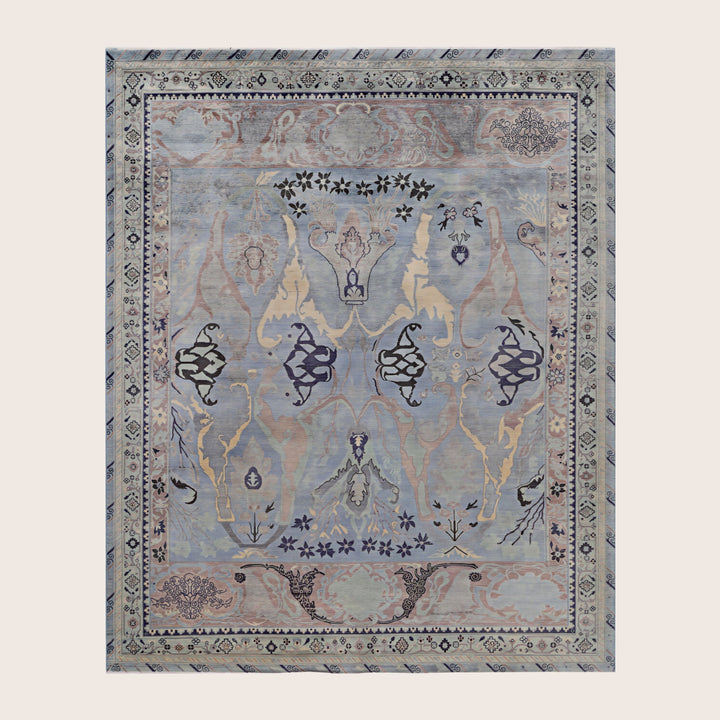 Image for Blue Soluna Traditional Wool Rug - 8'1" x 9'1