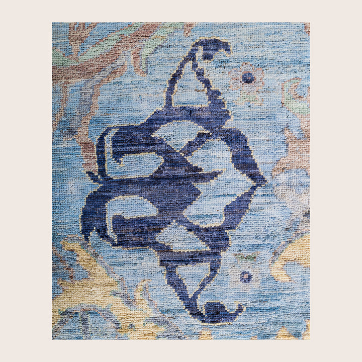Image for Blue Soluna Traditional Wool Rug - 8'1" x 9'1