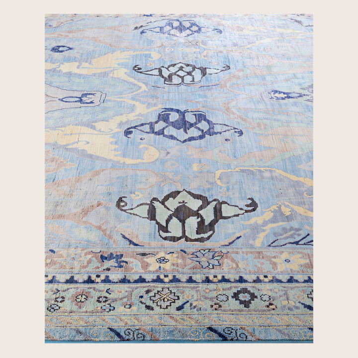 Image for Blue Soluna Traditional Wool Rug - 8'1" x 9'1
