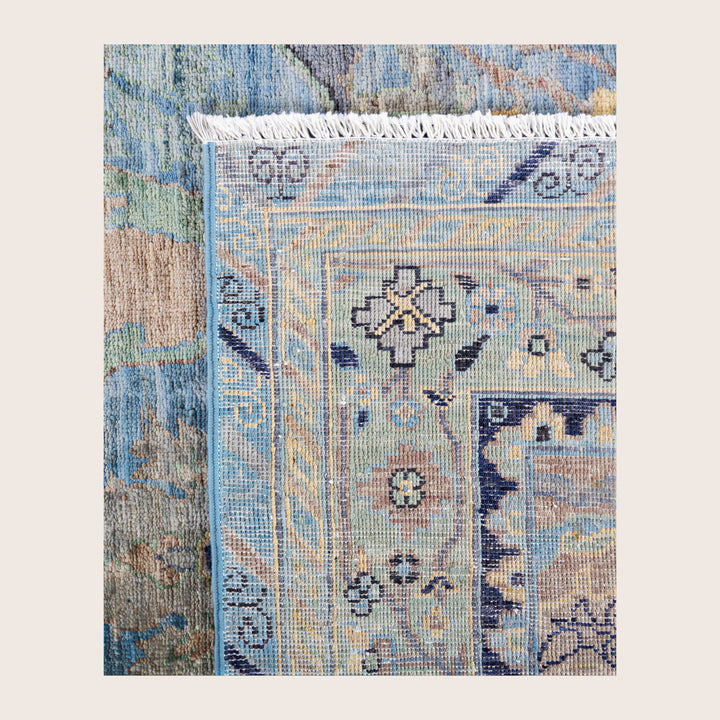 Image for Blue Soluna Traditional Wool Rug - 8'1" x 9'1