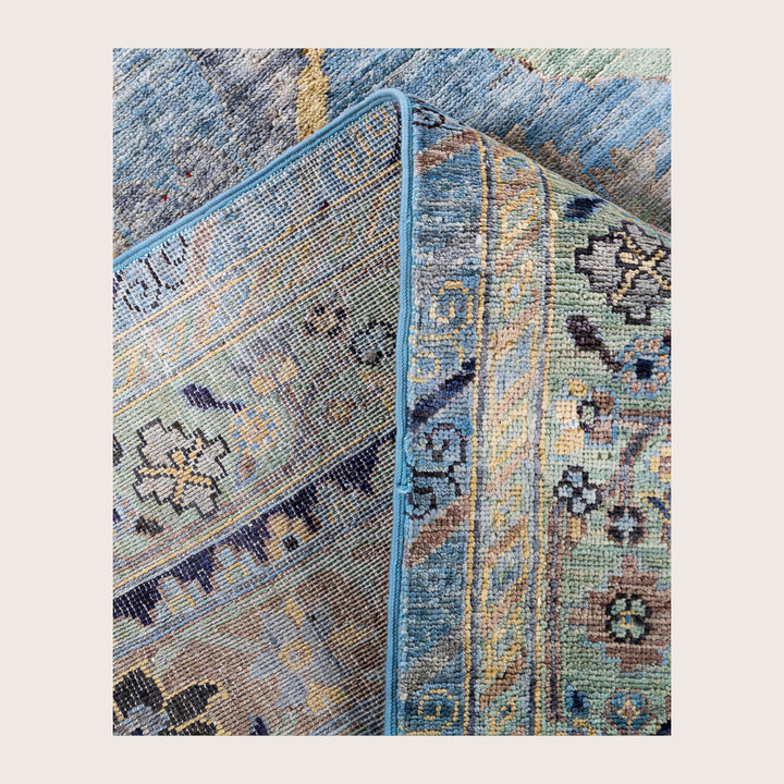 Image for Blue Soluna Traditional Wool Rug - 8'1" x 9'1
