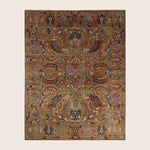 Image for Yellow Soluna Traditional Wool Rug - 8' x 10'1"