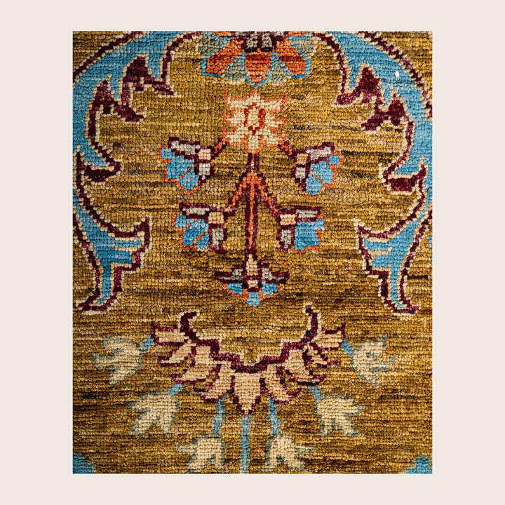 Image for Yellow Soluna Traditional Wool Rug - 8' x 10'1"